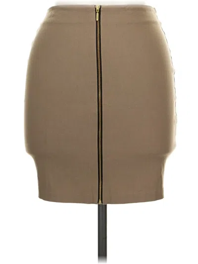 Pre-owned Vesper Casual Skirt In Tan
