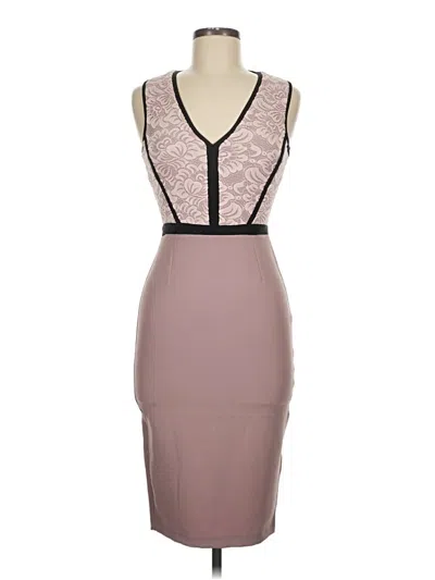 Pre-owned Vesper Cocktail Dress In Gray