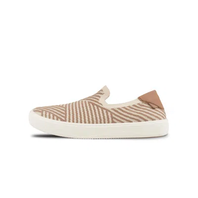 Vessi Footwear Women's Boardwalk Slip-on In Dune/shore Zigzag