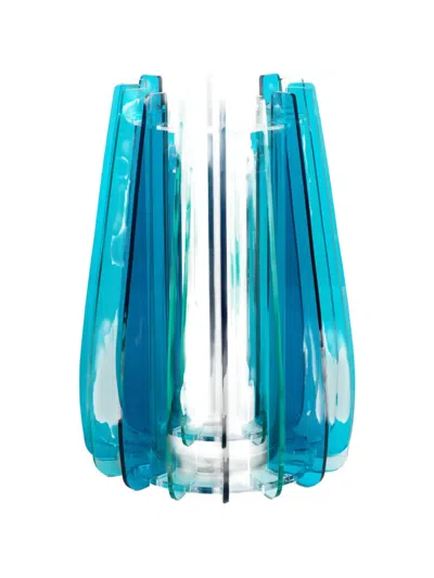 Vesta Large Iride Modular Vase In Blue