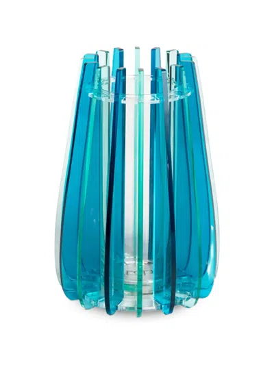 Vesta Small Iride Modular Vase In Blue