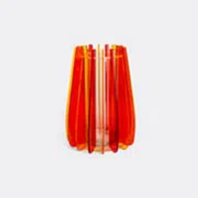 Vesta Vases Orange Uni In Red
