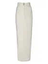 Vestiaire D'un Oiseau Libre Button-up Maxi Pencil Skirt In White