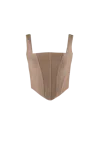 Vestiaire D'un Oiseau Libre Women's Neutrals Beige Cashmere Corset In Beige