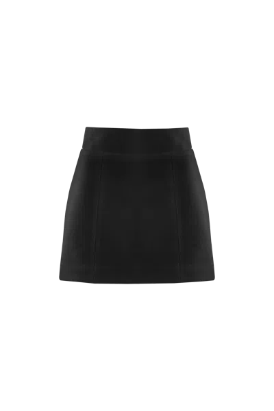 Vestiaire D'un Oiseau Libre Cashmere Mini Skirt In Black