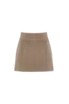 Vestiaire D'un Oiseau Libre Cashmere Mini Skirt In Green