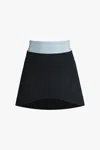 Vestiaire D'un Oiseau Libre Contrast Skirt In Black