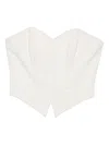 Vestiaire D'un Oiseau Libre Corduroy Corset In White