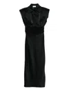 Vestiaire D'un Oiseau Libre Corset Wool Dress In Black