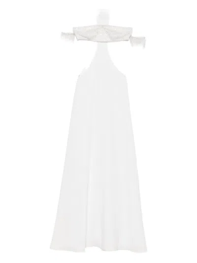 Vestiaire D'un Oiseau Libre Evangeline Sequin-embellished Cut-out Dress In White