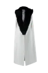 Vestiaire D'un Oiseau Libre Fur Cashmere Blend Cape In White