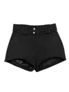 Vestiaire D'un Oiseau Libre High-waisted Shorts In Black