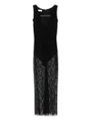 Vestiaire D'un Oiseau Libre Lace Midi Dress In Black