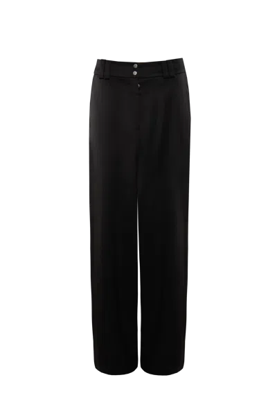 Vestiaire D'un Oiseau Libre Low Waist Trousers In Black