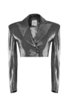 Vestiaire D'un Oiseau Libre Metallic Cropped Jacket