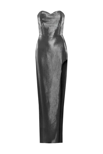 Vestiaire D'un Oiseau Libre Metallic Dress In Gray