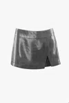 Vestiaire D'un Oiseau Libre Metallic Mini Skirt In Gray