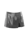 Vestiaire D'un Oiseau Libre Metallic Mini Skirt In Gray
