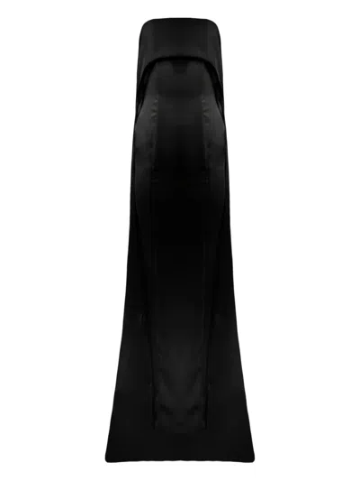 Vestiaire D'un Oiseau Libre Off-shoulder Gown In Black