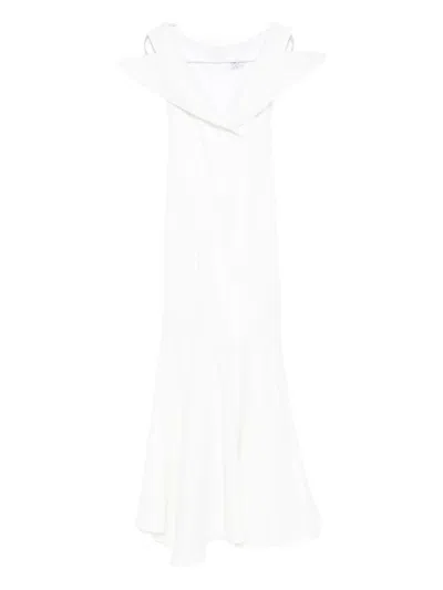 Vestiaire D'un Oiseau Libre Off-the-shoulder Dress In White