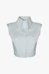 Vestiaire D'un Oiseau Libre Open-back Shirt In Blue