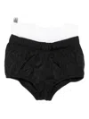 Vestiaire D'un Oiseau Libre Panelled Mini Shorts In Black