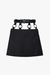 Vestiaire D'un Oiseau Libre Women's Black Rings Mini Skirt In Black