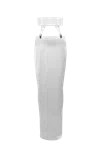 Vestiaire D'un Oiseau Libre Women's White Silk Suspender Skirt In Black