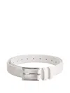 Vestiaire D'un Oiseau Libre Square-buckle Leather Belt In White