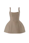 Vestiaire D'un Oiseau Libre Women's Neutrals Beige Structured Cashmere Dress In Beige