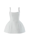 Vestiaire D'un Oiseau Libre Structured Cashmere Dress In White
