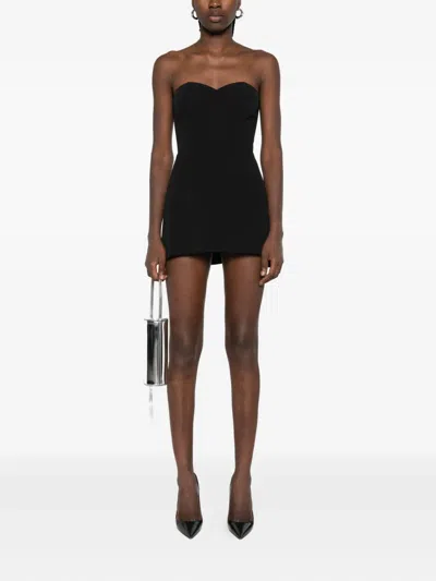 Vestiaire D'un Oiseau Libre Sweetheart-neckline Dress In Black