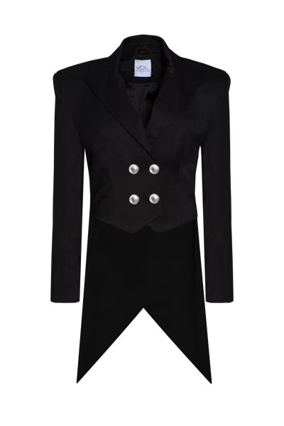 Vestiaire D'un Oiseau Libre Tail Jacket In Black