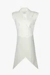Vestiaire D'un Oiseau Libre White Structured Tailcoat