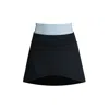 Vestiaire D'un Oiseau Libre Contrast Skirt In Black