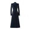 Vestiaire D'un Oiseau Libre Leather Maxi Coat In Black
