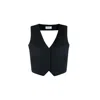 Vestiaire D'un Oiseau Libre Open-back Vest In Black