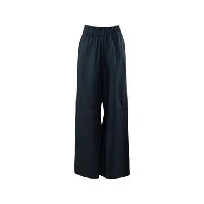 Vestiaire D'un Oiseau Libre Women's Black Oversized Leather Trousers