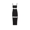 Vestiaire D'un Oiseau Libre Women's Black Rings Dress In Black