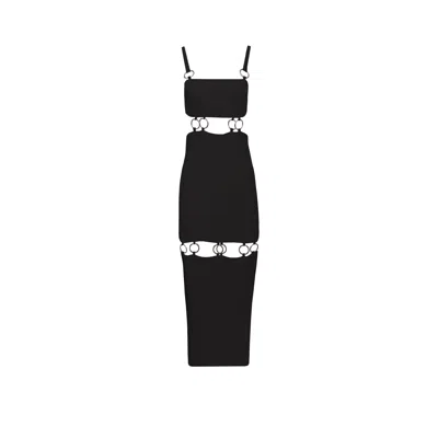 Vestiaire D'un Oiseau Libre Women's Black Rings Dress