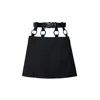 Vestiaire D'un Oiseau Libre Women's Black Rings Mini Skirt In Black