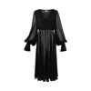 Vestiaire D'un Oiseau Libre Sheer Midi Dress In Black