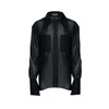 Vestiaire D'un Oiseau Libre Sheer Shirt In Black