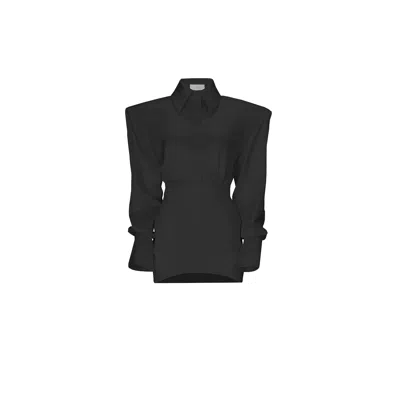 Vestiaire D'un Oiseau Libre Women's Black Silk Mini Dress