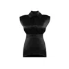Vestiaire D'un Oiseau Libre Sleeveless Silk Mini Dress In Black