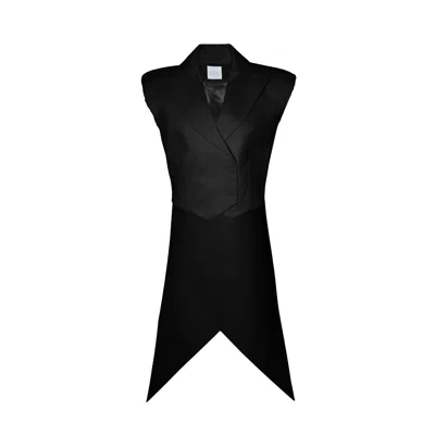 Vestiaire D'un Oiseau Libre Women's Black Structured Tailcoat