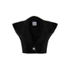 Vestiaire D'un Oiseau Libre Sleeveless Cropped Jacket In Black/white