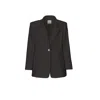 Vestiaire D'un Oiseau Libre Women's Black Wool Oversized Jacket In Black