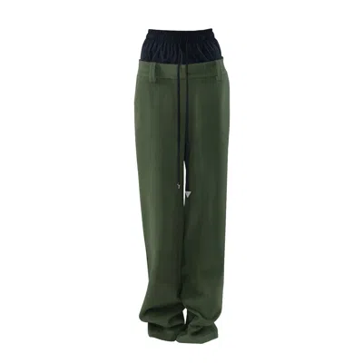 Vestiaire D'un Oiseau Libre Women's Green Hybrid Trousers