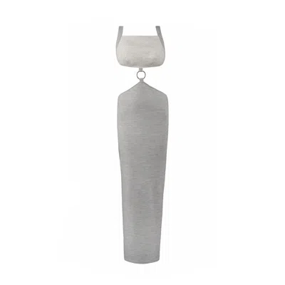 Vestiaire D'un Oiseau Libre Women's Grey Open-back Dress